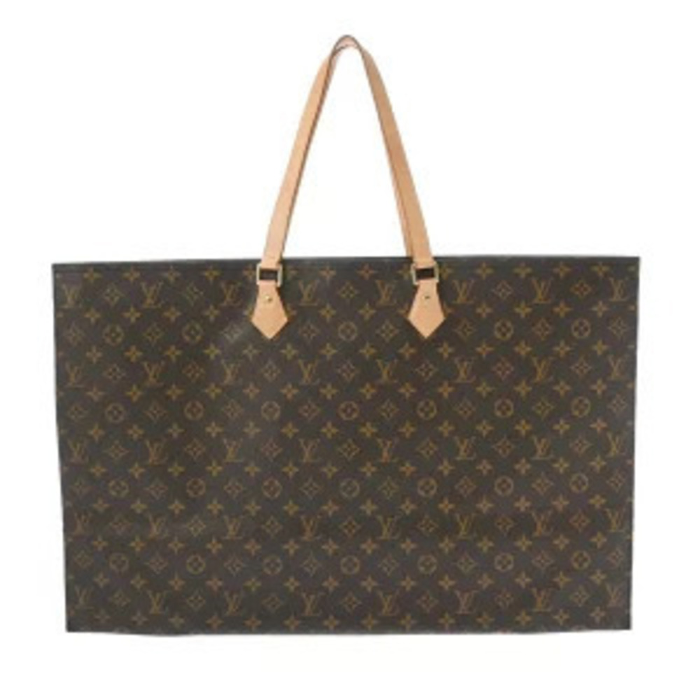 Louis Vuitton Monogram Leather Tote Bag Brown